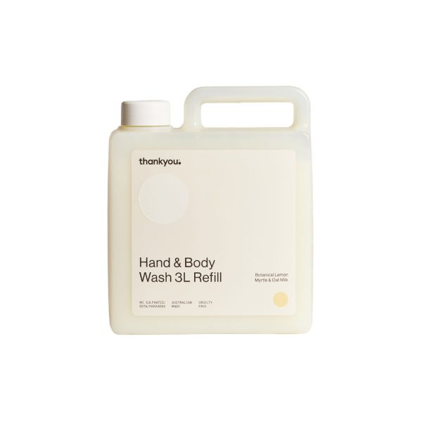 Thank You Hand Wash 3 Litre Hand Soap Refill- Lemon Myrtle & Oat Milk