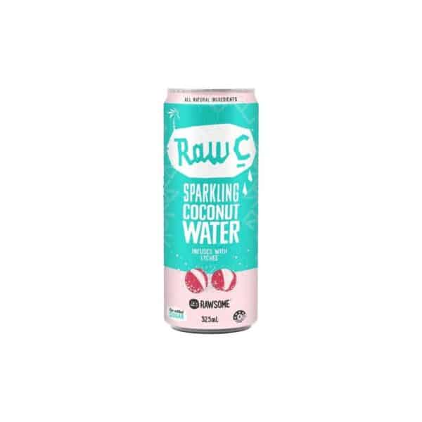 Raw C Sparkling Coconut Water Lychee